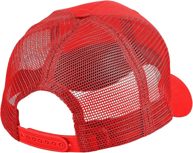 Falari Trucker Hat Baseball Cap Structured Plain Design 6 Panel, Adjustable Size - Image 5